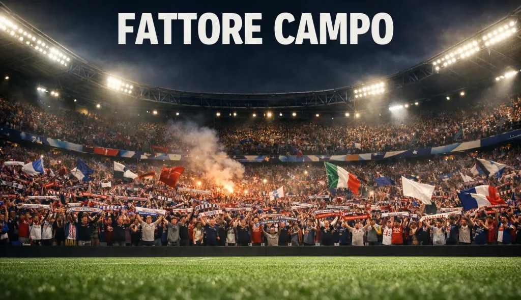 Fattore campo vantaggio casalingo calcio