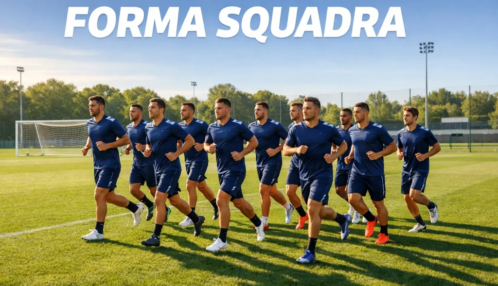 Forma squadra calcio analisi
