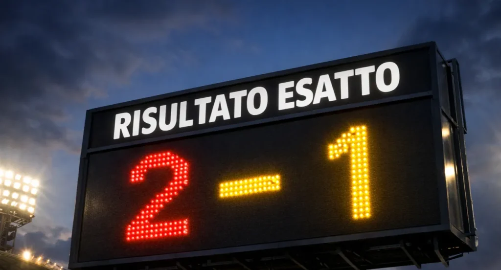Risultato esatto scommesse calcio